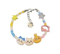 FDEETY Bracelet Charm Animaux Kawaii Perles Colorées Bijou Femme Accessoire Poignet Réglable