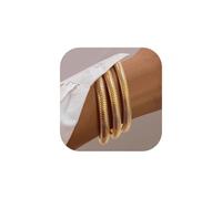 FDEETY Bracelet En Acier Inoxydable 316l Plaqué Or 18k Ensemble De 3 Bracelets Élastiques Hypoallergéniques Et Imperméables Bijoux Pour Femme