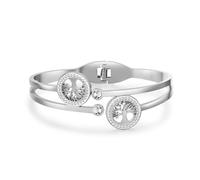 FDEETY Bracelet Femme Arbre de Vie en Acier Inoxydable Plaqué Or 18K avec Strass Bijou Élégant et Raffiné pour Toutes Occasions Accessoire de Mode Intemporel et Chic