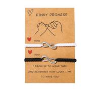 FDEETY Bracelet Infini Tressé Ajustable Symbole Éternel Amitié Couple Promesse Bijou Cordon