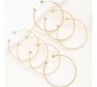 FDEETY Bracelet Jonc Ouvert Boule Manchette Bracelet Ajustable Minimaliste Bijoux Femme Élégant