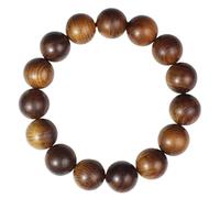 FDEETY Bracelet Perles Rondes Bois Naturel Élastique Artisanal Bijou Garçon Adolescent Accessoire Poignet Classique