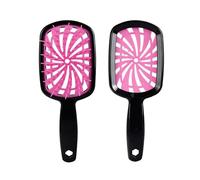 FDEETY Brosse Démêlante Spirale Ventilée Professionnelle Antinœuds Massage Cuir Chevelu Coiffure Rapide Paddle Ergonomique