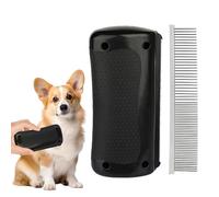 FDEETY Brosse Toilettage Chien Ergonomique Peigne Métallique Démêloir Poils Animaux Domestiques Antiglissant