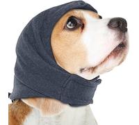 FDEETY Cache-Oreilles pour Chien Tour de Cou et Oreilles Protection Oreille Snood Cocker Casquette Bonnet avec Réglable Auto-adhésif Chapeau d'hiver pour Soulager l'Anxiété Contre Bruit (L)