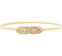 FDEETY Ceinture Élastique Dorée Pour Femme Ceinture Fine Avec Boucle Ornementale Accessoire De Mode Élégant Et Intemporel Idéal Pour Robes Et Tenues Décontractées