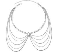 FDEETY Chaîne Cascade Multicouche Bijou Corps Taille Hanche Accessoire Femme Élégant Bijouterie Corporelle
