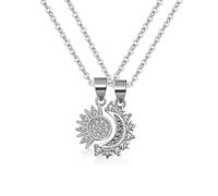FDEETY Collier Couple Soleil et Lune Cadeau pour couple Collier Fantaisie pour les Couples et les Meilleurs Amis