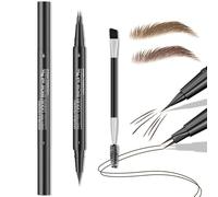 FDEETY Crayon Sourcil Double Pointe Précision Liquide Tatouage Naturel Longue Durée Imperméable Maquillage Professionnel