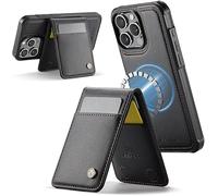 FDEETY Étui Portefeuille Magnétique Détachable Support Intégré Protection Smartphone Rangement Cartes Cuir Premium Compatible Iphone