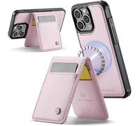 FDEETY Étui Portefeuille Magnétique Détachable Support Intégré Protection Smartphone Rangement Cartes Cuir Premium Compatible Iphone