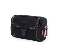 FDEETY Étuis de Ceinture pour Téléphones Portables Sacoche Ceinture Pochette Tactique Sacoche Ceinture Multi Utilitaire Molle Poche Taille Sac (Horizontal-Noir)