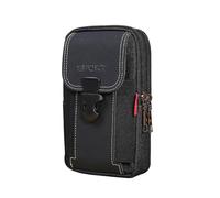 FDEETY Étuis de Ceinture pour Téléphones Portables Sacoche Ceinture Pochette Tactique Sacoche Ceinture Multi Utilitaire Molle Poche Taille Sac (Vertical-Noir)