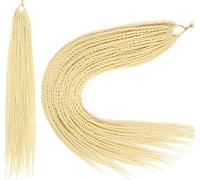 FDEETY Extensions Tressées Synthétiques Longues Twists Senegalais Rajouts Cheveux Protection Coiffure Africaine