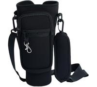 FDEETY Housse Isotherme Portable Gobelet Thermos 42oz Sac Transport Bouteille Bandoulière Réglable Pochette Rangement