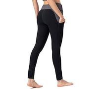 FDEETY Leggings Femme Sport avec Poches Pantalon Taille Haute Push up Compression Collant Fitness Yoga Sportswear Running Anti Cellulite Amaigrissant Sculptant