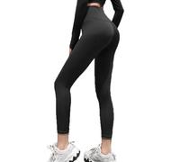 FDEETY Leggings Femme Taille Haute Push up Legging de Sport Compression Pantalon Minceur Collant sans Pied Sportswear Fitness Yoga Running Jogging Anti Cellulite Amaigrissant