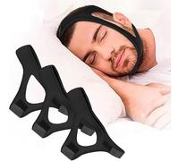Fdeety Lot De 3 Bandes Anti Ronflement Réglables En Néoprène Attelles De Menton Confortables Pour Réduire Le Ronflement Aides Au Sommeil Efficaces Pour Hommes Et Femmes Accessoires De Nuit(Noir)
