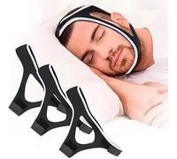 Fdeety Lot De 3 Bandes Anti Ronflement Réglables En Néoprène Attelles De Menton Confortables Pour Réduire Le Ronflement Aides Au Sommeil Efficaces Pour Hommes Et Femmes Accessoires De Nuit(White)