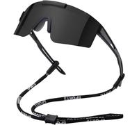 FDEETY Lunette de Cyclisme Polarisées Homme Femme Protection UV400 Lunette de Soleil pour Vélo Pêche Course Conduite Golf Ski Randonnée (Noir)