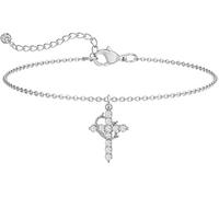 FDEETY Or 18K Mini Bracelet Croix Chaîne en Acier Inoxydable Cuivre Avec Zirconium Respectueux de l'Environnement Cuivre Micro Zirconia Bracelet Croix Cadeau Recommandé Très Low Profile