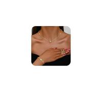 FDEETY Parure de Bijoux de Mariée pour Mariage Cristal Mariée Collier Vintage Strass Bal de fin D'année Collier ras du cou Bracelet Fiançailles Mariée Demoiselle d'honneur Bijoux