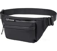 FDEETY Sacoche Banane Minimaliste Imperméable Sac Ceinture Randonnée Ajustable Multipoches Unisexe Course Jogging Trekking Voyage