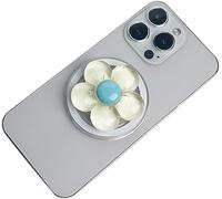 FDEETY Support Telephone Magnétique Mignonne Fleur Multifonction Rétractable Poignée pour Téléphone Portable Solide et Durable Ne Tombe Pas Facilement