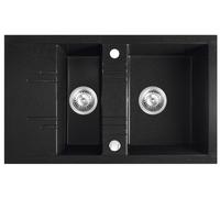 FDesign Carioca évier en granit 79x48 cm gris/graphite/onyx FD9-15-4879-22