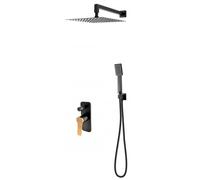 FDesign Seppia ensemble de douche encastré oui noir FD1-SPA-7PSET-25