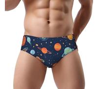 Fdfekgvplp Constellation Star Clusters Slip triangle taille basse pour homme - Sous-vêtements doux, respirants et absorbants de transpiration S-3xl, noir, 3X-Large