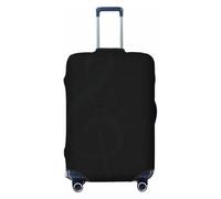 Fdfekgvplp Housse de protection élastique lavable pour valise, motif symbole musical, housse de protection pour bagages de voyage, noir, Large