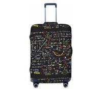 Fdfekgvplp Housse de protection élastique lavable pour valises Motif formule mathématique, noir, Medium
