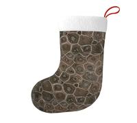 Fdfekgvplp Petoskey Chaussette de Noël imprimée en pierre pour fête à la maison, arbre de Noël, cheminée à suspendre, décoration de Noël à l'ancienne