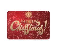 Fdfekgvplp Tapis de bienvenue, paillasson d'entrée « Merry Christmas Too » imprimé pour intérieur et extérieur, tapis de sol discret pour terrasse, 61 x 40,6 cm