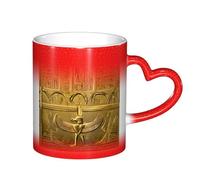 Fdfekgvplp Tasses à café égyptiennes hiéroglyphiques changeant de couleur par sublimation - 325 ml - Tasse magique sensible à la chaleur - Cadeau pour homme et femme - 3 couleurs disponibles