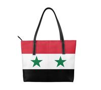 fdgbnm Drapeau de la République arabe syrienne imprime sac à main sac à main femme sac à main grand cuir simili cuir sac à main