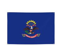 FDGBNM Drapeau de l'État du Dakota du Nord - 119,4 x 43,2 cm - Résistante aux UV et à la décoloration - 4 œillets - Pour une utilisation en intérieur/extérieur