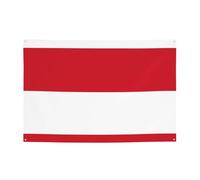 FDGBNM Drapeau de Monaco - 119,4 x 43,2 cm - Résistante aux UV et à la décoloration - 4 œillets - Pour une utilisation en intérieur/extérieur