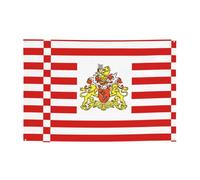FDGBNM Drapeau du Sénat de Brême - 119,4 x 43,2 cm - Résistant aux UV et à la décoloration - 4 œillets - Pour intérieur/extérieur