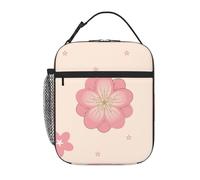 fdgbnm Little Pink Cherry Blossoms Sac à déjeuner isotherme avec poches pour le travail et l'école