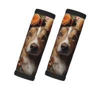fdgbnm Lot de 2 poignées de bagage en néoprène pour chien fille avec fleurs pour une identification facile