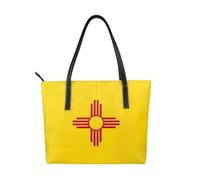 fdgbnm Sac à main avec imprimé drapeau du Nouveau-Mexique - Sac à main pour femme - Grand sac à bandoulière en cuir synthétique.