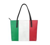 fdgbnm Sac à main imprimé drapeau italie sac à main pour femme grand sac à bandoulière en cuir synthétique