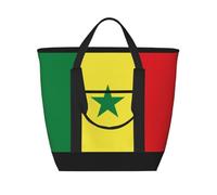 fdgbnm Sac fourre-tout isotherme avec drapeau du Sénégal - Grande capacité - Pour femme