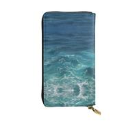 fdgbnm The Deep Ocean Portefeuille en cuir RFID pour femme, grande capacité avec fermeture éclair