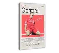 FDGDW Poster sur toile Steven Gerrard pour décoration de chambre à coucher 50 x 75 cm