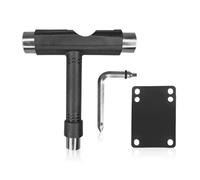 FDGGT 1 Jeu De Clés À Outils pour Skateboard Et 1 Entretoise pour Skateboard, Clé À Outils en Forme De T, Outils De Réparation pour Skateboard