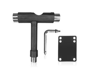 FDGGT 1 Jeu De Clés À Outils pour Skateboard Et 1 Entretoise pour Skateboard, Clé À Outils en Forme De T, Outils De Réparation pour Skateboard