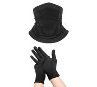 FDGGT 1 Masque Thermique Pour Le Cou Et 1 Paire De S, Masque Thermique Tricoté, Masque Auriculaire Coupe-Vent, Adapté Au Cyclisme, Au Ski, À L'Alpinisme